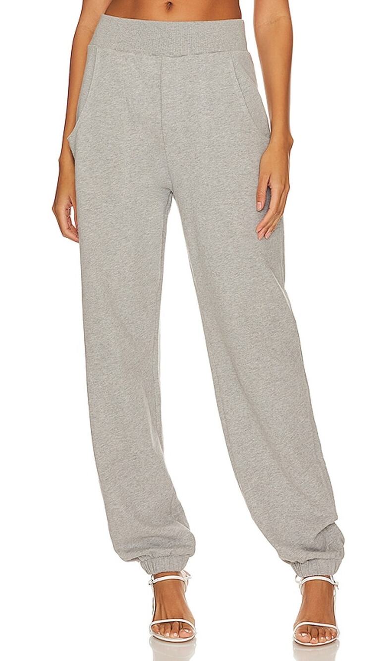 Grlfrnd Cozy Heather Grey Curve Sweatpants Size S